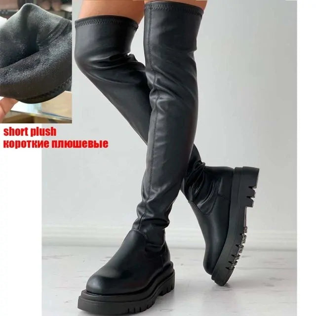 Female Platform Thigh High Boots