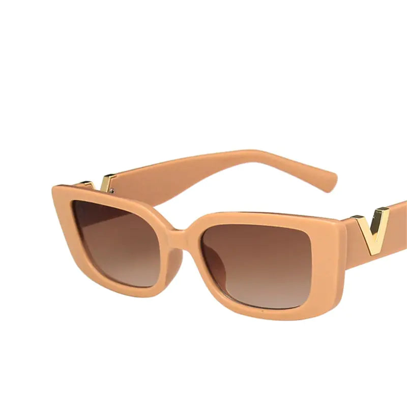 Retro Rectangle Sunglasses for Women