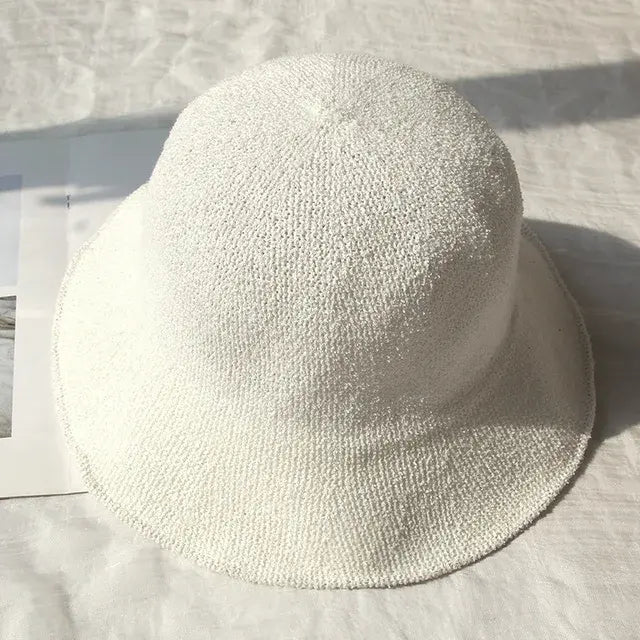 Knitted Soft Breathable Summer Fisherman Hat