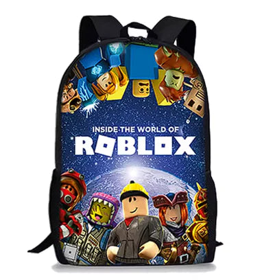 3D Cartoon Roblox Backpack for Kids