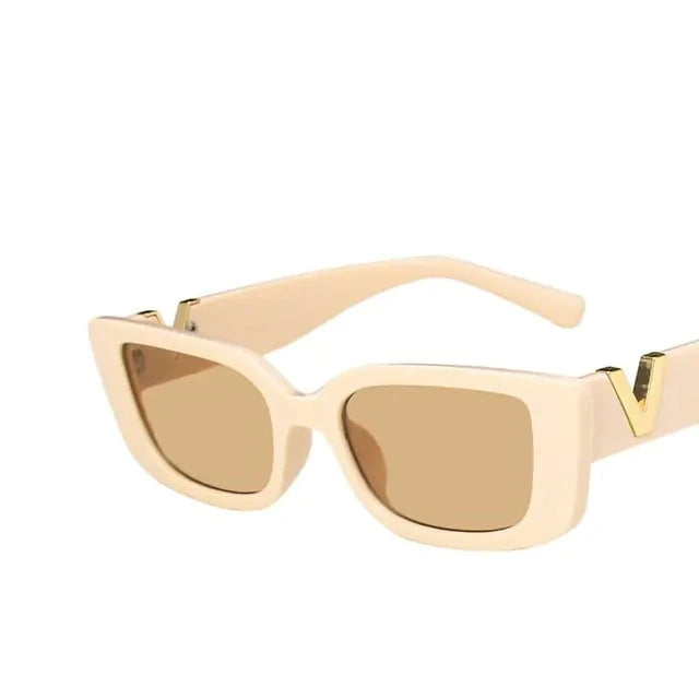 Retro Rectangle Sunglasses for Women