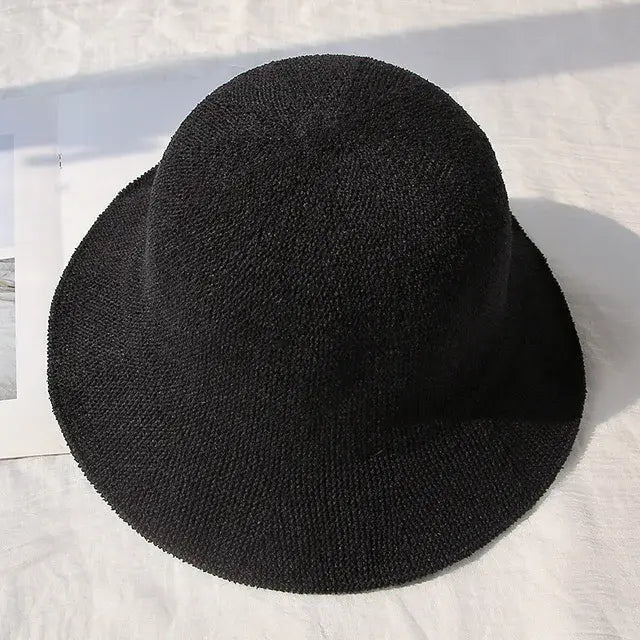 Knitted Soft Breathable Summer Fisherman Hat