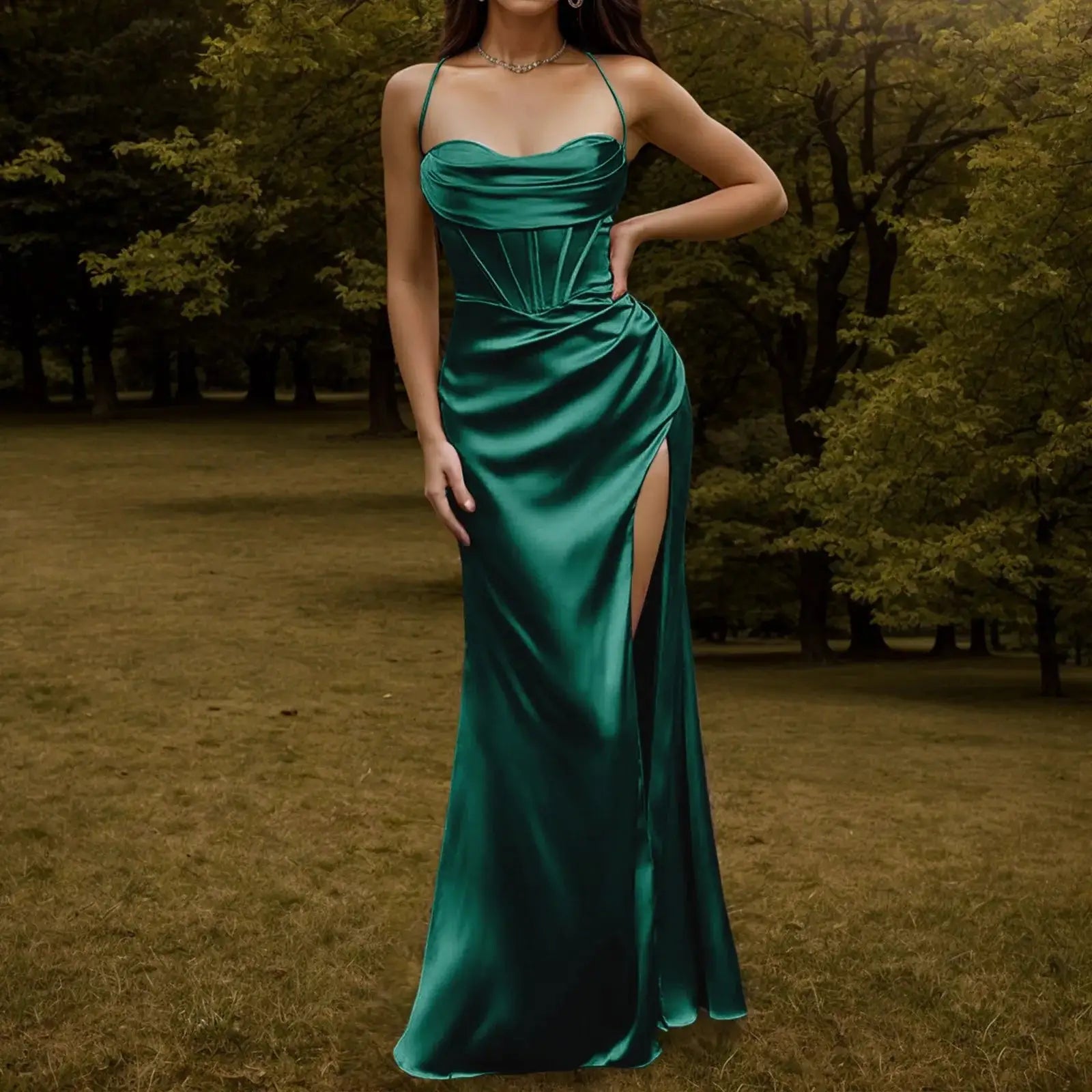 Satin Elegant Dress