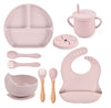 Set Silicone Children Tableware